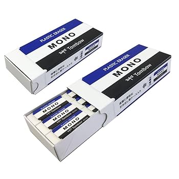Amazon | トンボ鉛筆 長方形 消しゴム MONO モノボックス 18個入